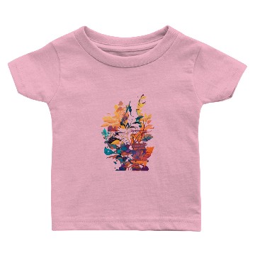 Discover Apple blossom pink flower design Baby T-shirts
