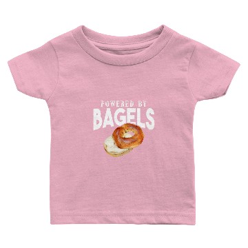 Discover Bagel Powered By Bagels Baby T-shirts
