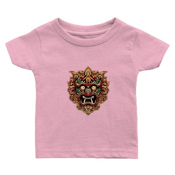 Discover Lion Masks with Batik Patterns Baby T-shirts