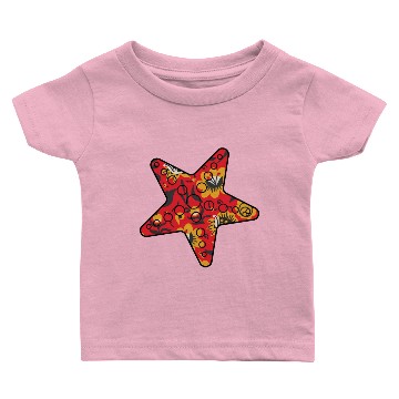 Discover Starfish red floral Baby T-shirts