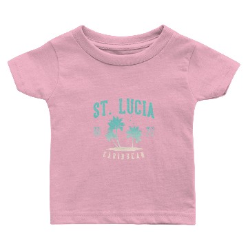 Discover St Lucia Caribbean Baby T-shirts