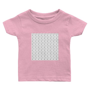 Discover Butterfly Pattern Black On White Baby T-shirts