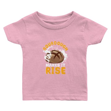 Discover Bread Baking Bread Maker Sourdough Makes It Rise Baby T-shirts