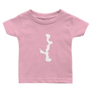 Discover Illusion Encounter - Abstract Two Face Baby T-shirts