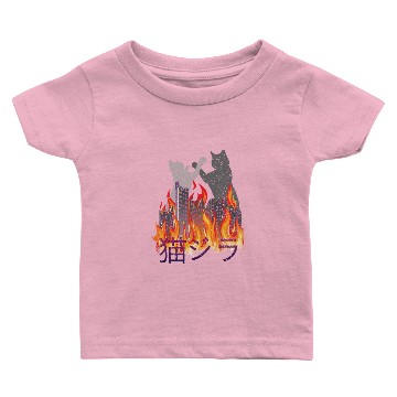 Discover Cat Retro Aesthetic Funny Catzilla Baby T-shirts