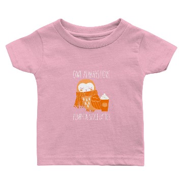 Discover Owl Always Love Pumpkin Spice Lattes Baby T-shirts