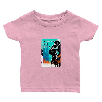 Discover Apex Predator: A Gun-Toting Ape Design 8 Baby T-shirts