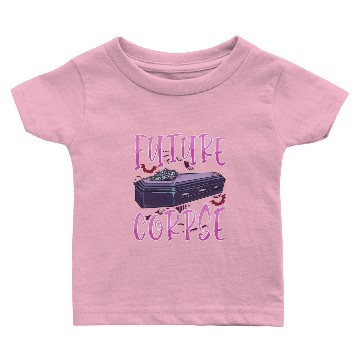 Discover Future Corpse Funny Coffin Pastel Emo Goth Baby T-shirts