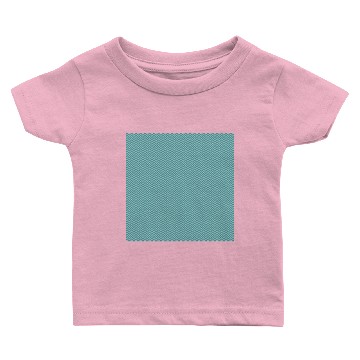 Discover Retro Teal Chevron Pattern Baby T-shirts