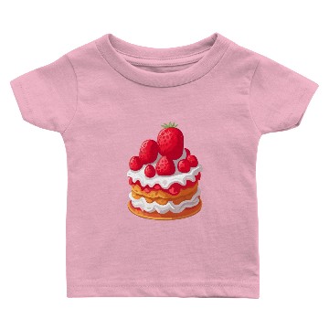 Discover Strawberry Shortcake Dessert Baby T-shirts