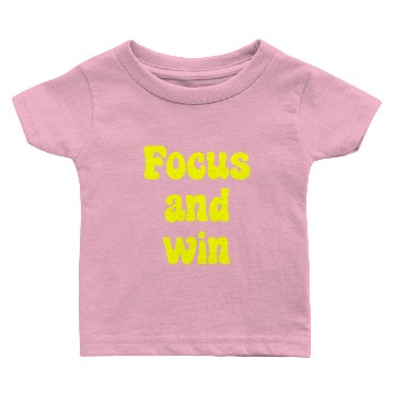 Discover Focus and Win Baby T-shirts