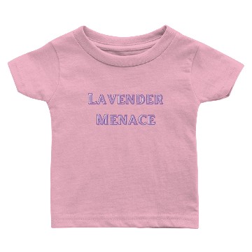 Discover Lavender Menace Text music retro Baby T-shirts