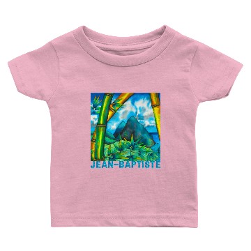 Discover St. Lucia Pitons & Bamboo Baby T-shirts