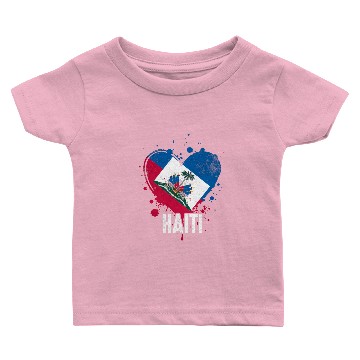 Discover Haitian Vacation Haiti Flag Baby T-shirts