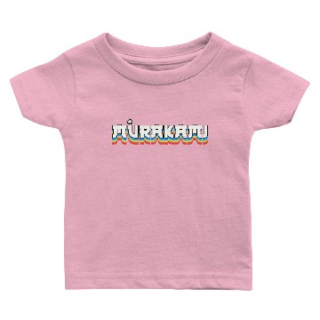 Discover Murakami Rainbow Shaped Typography Baby T-shirts