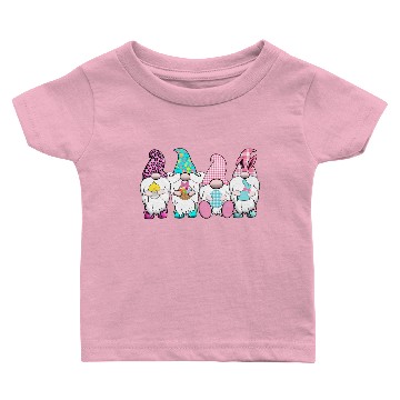 Discover 4 Easter Gnomes Pastel Spring Bunny Ears Gingham R Baby T-shirts