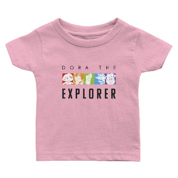 Discover Dora The Explorer Rainbow Boxes Baby T-shirts