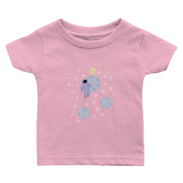 Discover Lavender Astronaut In Space Baby T-shirts