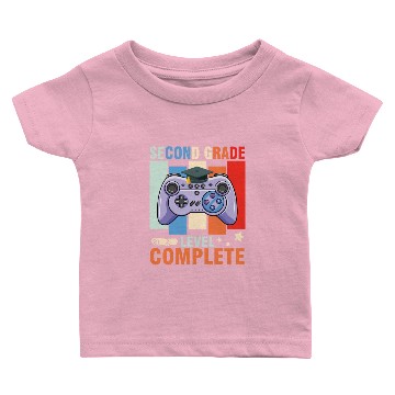 Discover Second Grade Level Complete Gamer Senior Class Of Baby T-shirts
