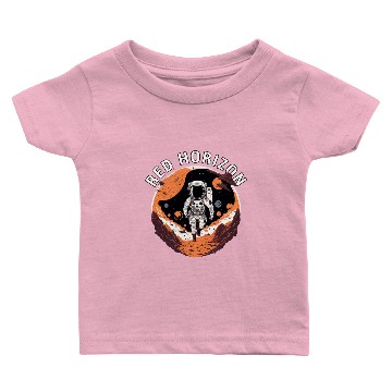 Discover Red Horizon Bold Mars Adventure Baby T-shirts