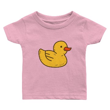 Discover Illustrated Yellow Rubber Ducky Baby T-shirts