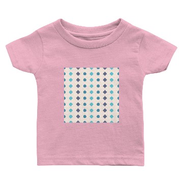 Discover Blue Gray Polka Dots Pattern Design Baby T-shirts