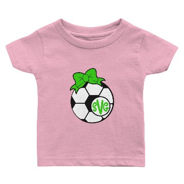Discover Soccer Monogram Baby T-shirts