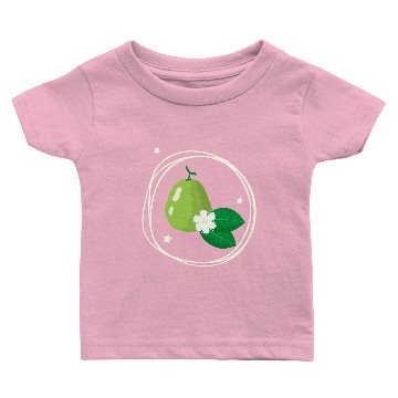 Discover Guava With Flower And Leaves Baby T-shirts