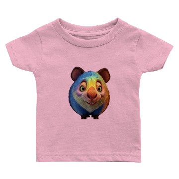 Discover Colorful Wombat - Playful Graphic Baby T-shirts