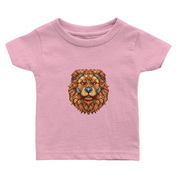 Discover Chow Chow dog portrait Baby T-shirts