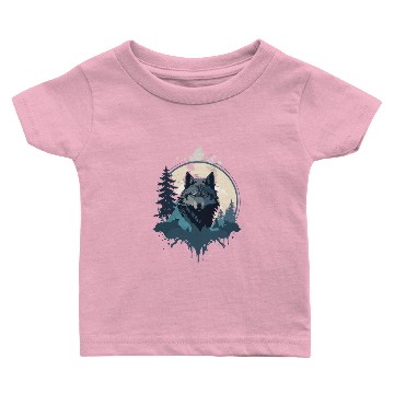 Discover wolf mountain Baby T-shirts
