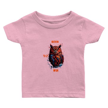 Discover owl born to win Baby T-shirts