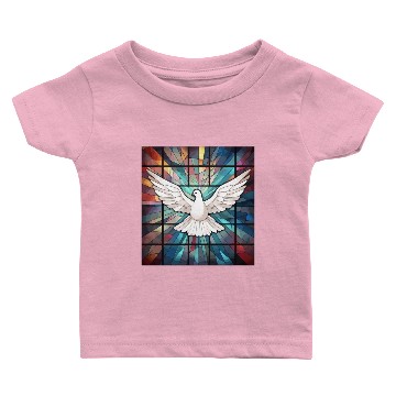 Discover White Dove Church Window Baby T-shirts