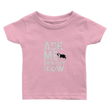 Discover Ask Me About My Cow Baby T-shirts