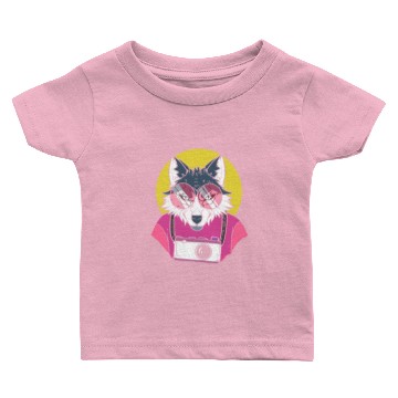 Discover Hipster Wolf Wolves Expert Baby T-shirts
