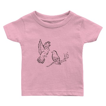 Discover two bird black Baby T-shirts