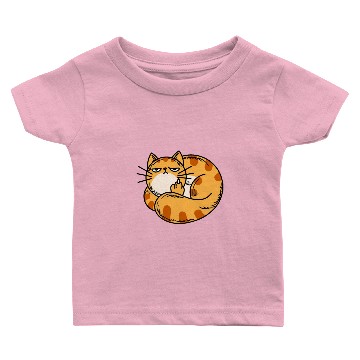 Discover Orange Cat Middle Finger Baby T-shirts