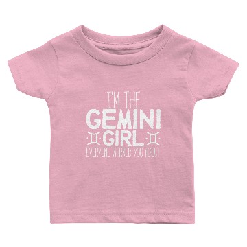 Discover Gemini Girl Warrning Joke Astrology Signs Birthday Baby T-shirts
