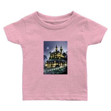 Discover Gothic Mansion at Dusk Baby T-shirts