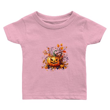 Discover autumn Halloween funny pumpkin Baby T-shirts