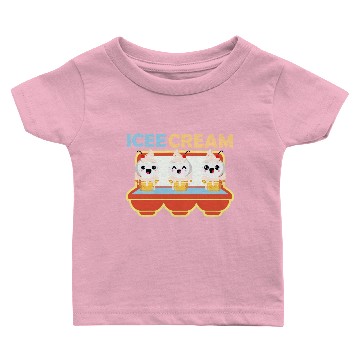 Discover Cute Vanilla Ice Cream Baby T-shirts