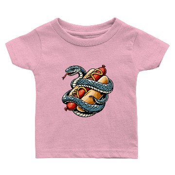 Discover Queue for hot dog - delicious treat Baby T-shirts