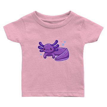 Discover Lavender Axolotl Design for Axolotl Lovers Baby T-shirts