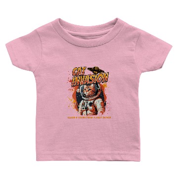 Discover Cat Invasion From Planet Catnip Baby T-shirts