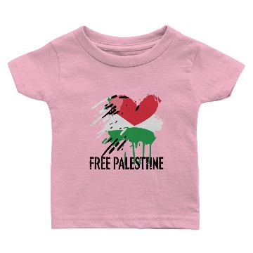 Discover I Love Free Palestine Flag Baby T-shirts