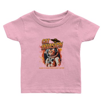 Discover Cat Invasion From Planet Catnip Baby T-shirts