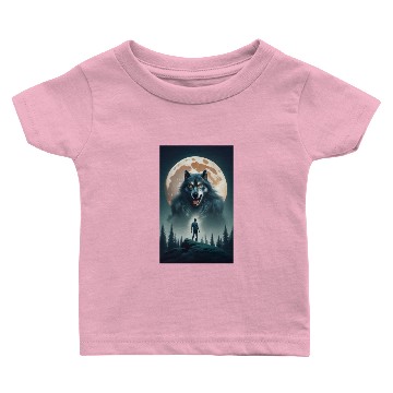 Discover Werewolf and Blood Moon Baby T-shirts