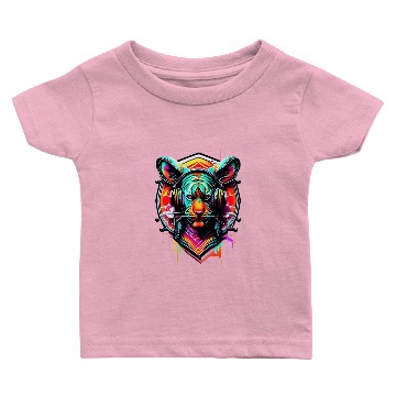 Discover Colorful Tiger Face Baby T-shirts