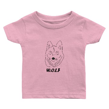 Discover Wolf face Baby T-shirts