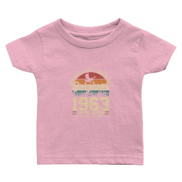 Discover Vintage 1963: Retro 60th Birthday Baby T-shirts